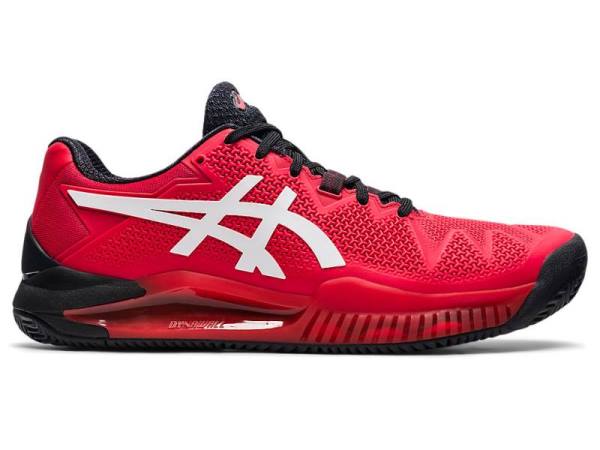 Asics Tennisschoenen Heren, GEL-RESOLUTION Rood/Wit - Asics Outlet Belgie | B9063721-XW